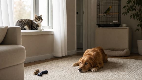 Organiser l'espace de vie de plusieurs animaux sous le même toit