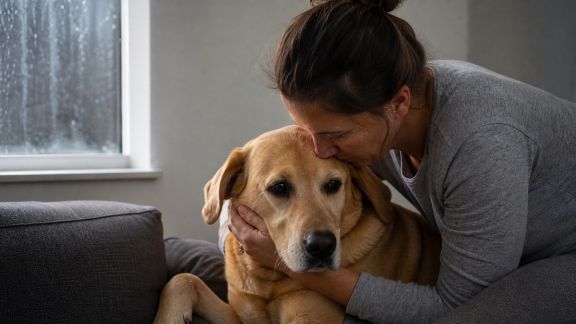 Comment calmer un animal anxieux lors des orages ou feux d’artifice