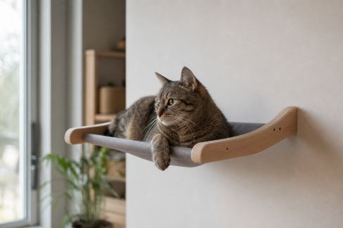 Test des hamacs muraux pour chats : enrichissement et stabilité à l’usage