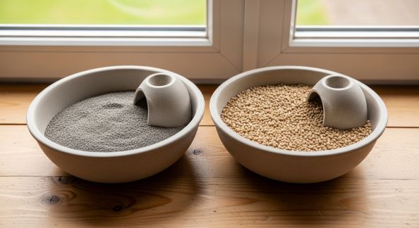 Litières agglomérantes vs litières végétales : lequel choisir pour son chat ?