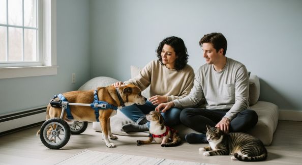 Témoignage d’un couple adoptant des animaux handicapés : défis et joies au quotidien